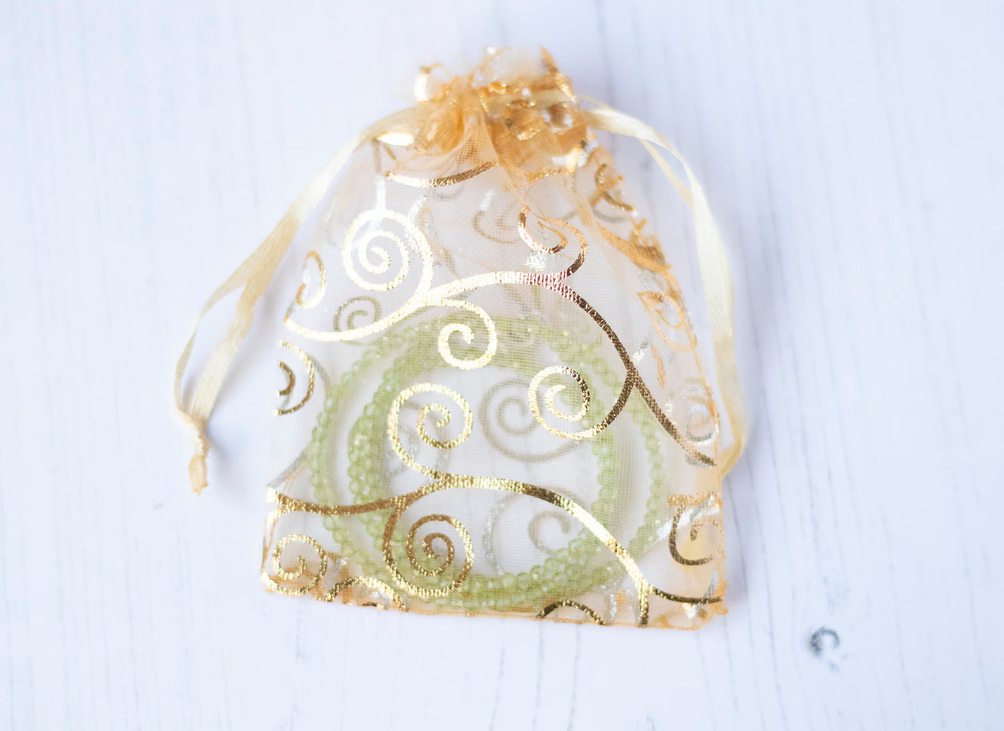 Personalised Initial Name Necklace Peridot