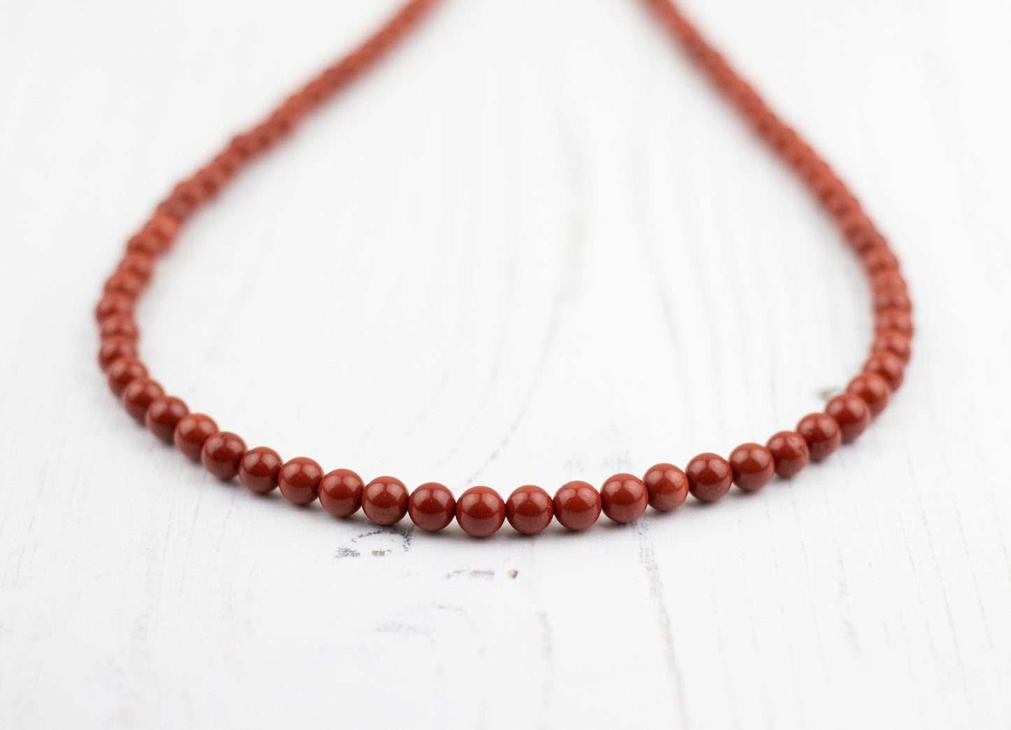 Red Jasper Beaded Necklace