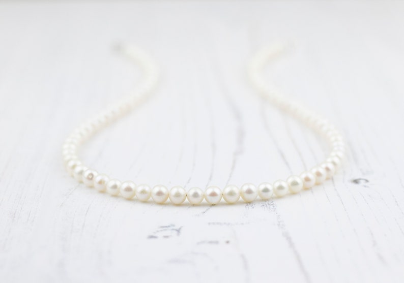 Freshwater Pearl Necklace in Sterling Silver