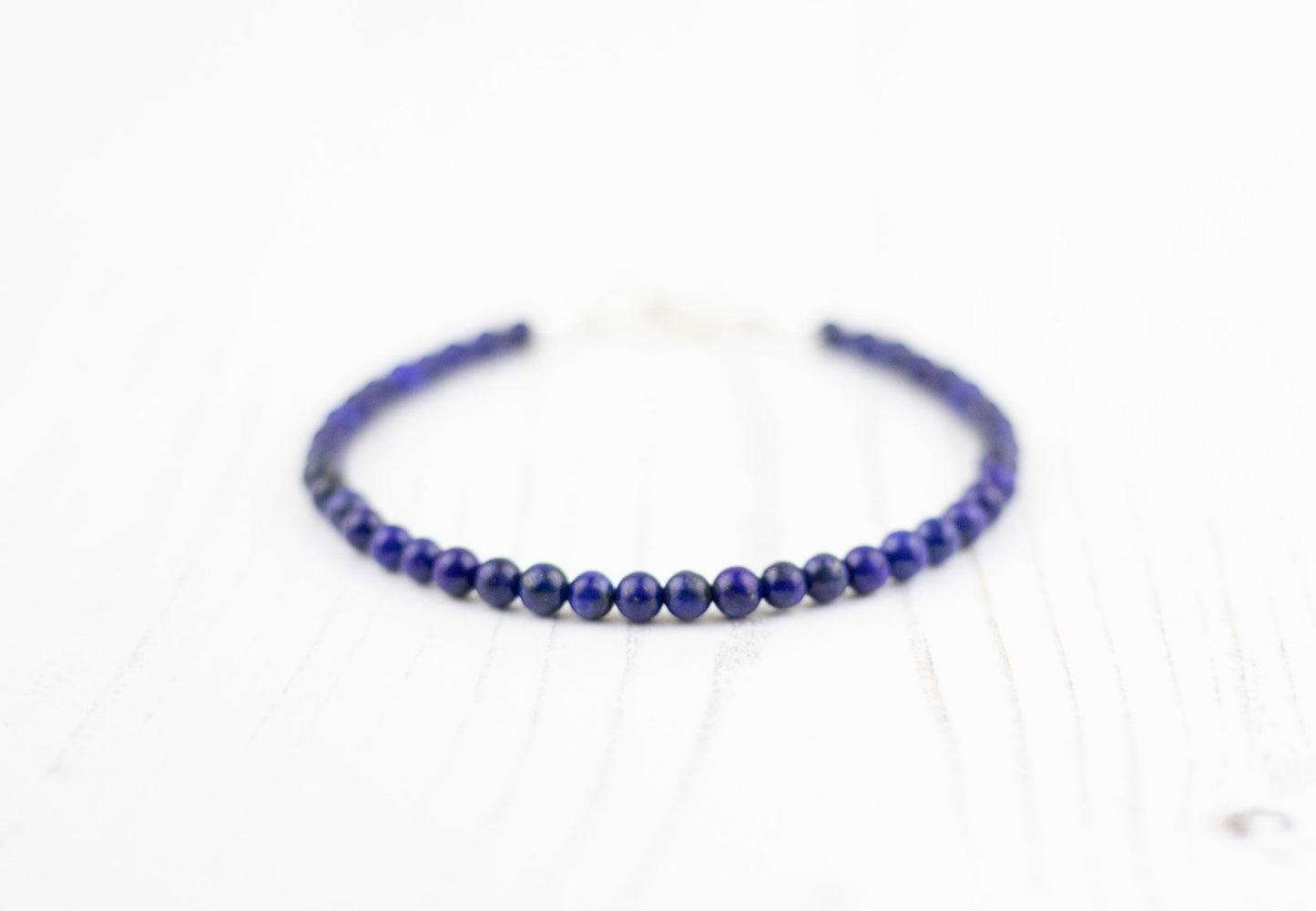Lapis Lazuli Bracelet Beaded Blue