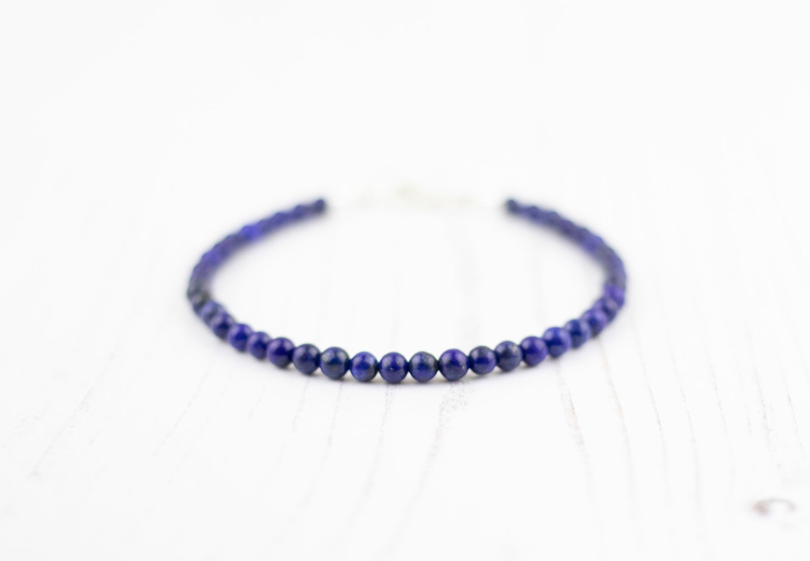 Lapis Lazuli Bracelet Beaded Blue