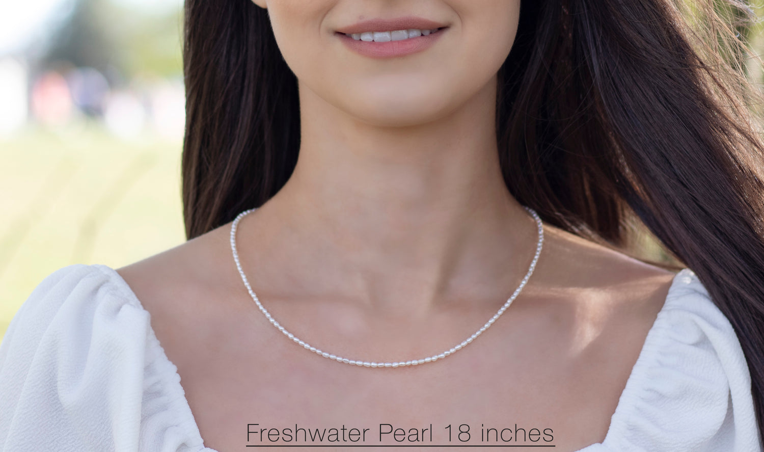 Freshwater Pearl Necklace White