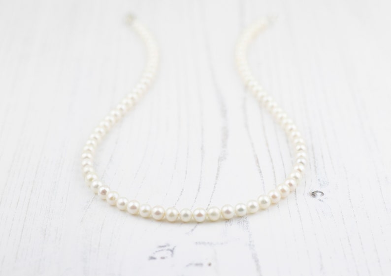 Freshwater Pearl Necklace in Sterling Silver