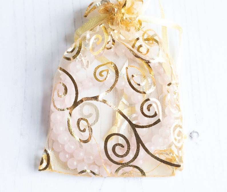 Rose Quartz Beaded Necklace in Sterling Silver